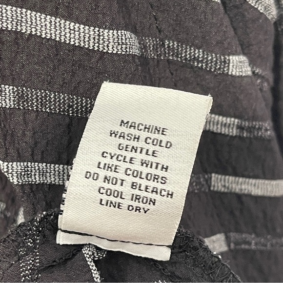 Habitat Crepe Open Shark Bite Long Blazer Cardigan Size Medium Artsy - Picture 4 of 6